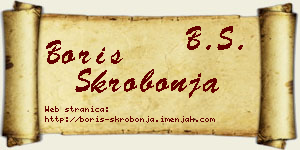 Boris Skrobonja vizit kartica